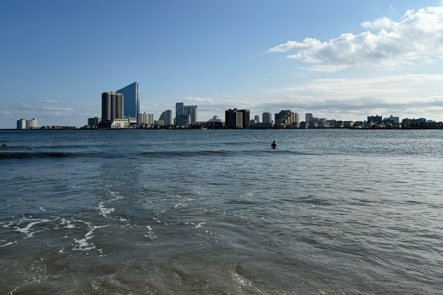 Atlantic City skyline from the water